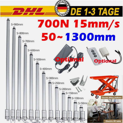 12v 700n 50mm 1000mm - 12v,