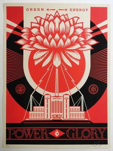 Shepard fairey green power - fairey,
