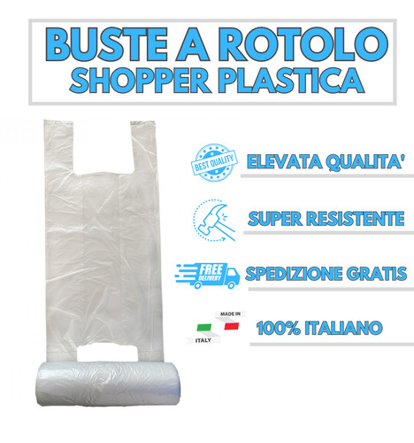Rotoli shopper sacchetti - 12,